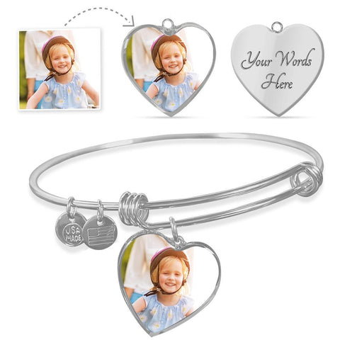 Custom Heart Bangle